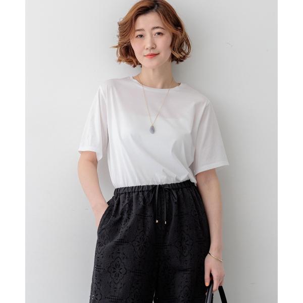 【見上愛さん着用/CanCam掲載】シアーコンフォート クルーネック Tシャツ