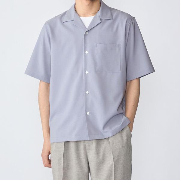 SHIPS: 〈MADE IN JAPAN〉Reflax(R) 5スリーブ オープンカラー シャツ