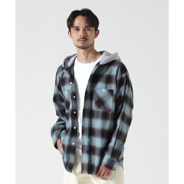RENOVA／レノバ CUT SEAM HOODED SHIRTS