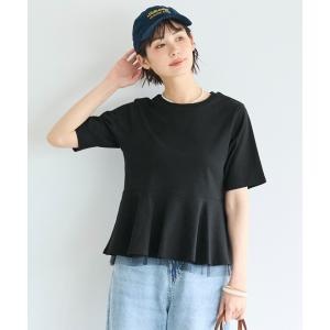 【接触冷感】チュールレイヤードフレアトップス 全2色
