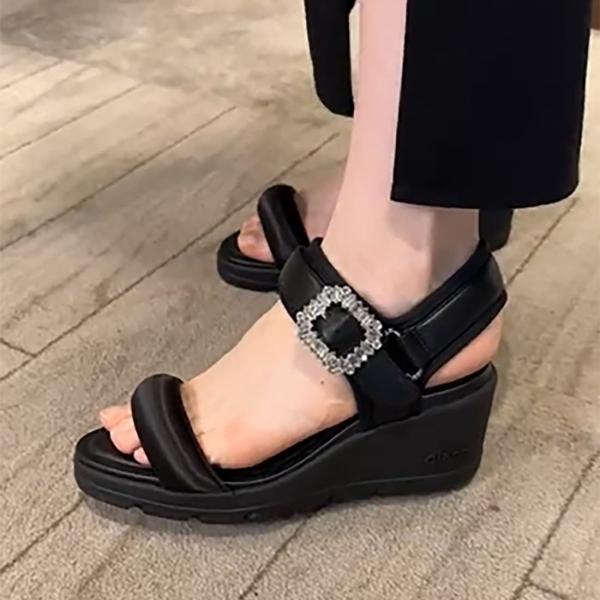 【軽量】6cmヒールアップサンダル