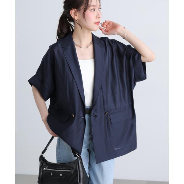 〈MFM〉金ボタンシアー半袖ジャケット
