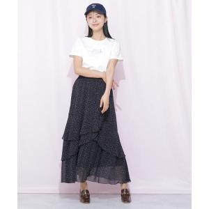 縦ラッフルシアースカートの詳細画像1