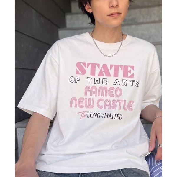 《JaVaジャバコラボ》カレッジ風 タイポグラフィ配色 プリントTシャツ（半袖）