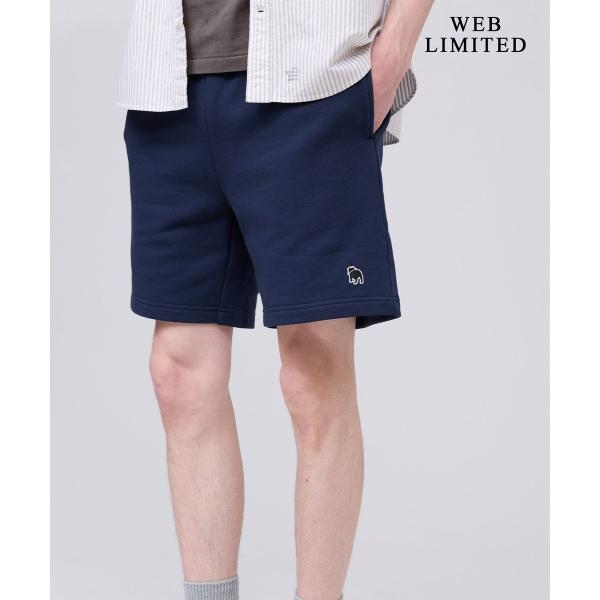 さりげなくちょうどいい【WEB限定】バックブル スウェットハーフパンツ