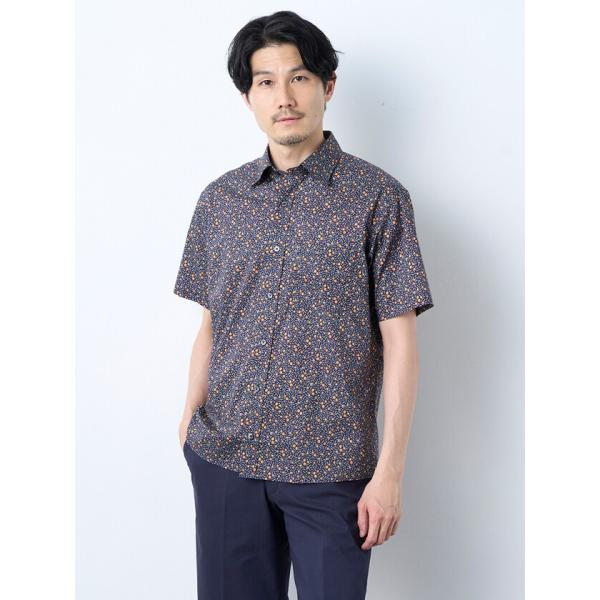 ギンバイカプリント半袖シャツ MADE WITH LIBERTY FABRIC