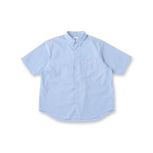 DANTON（ダントン）ドットボタン ボタンダウンシャツ ショートスリーブ