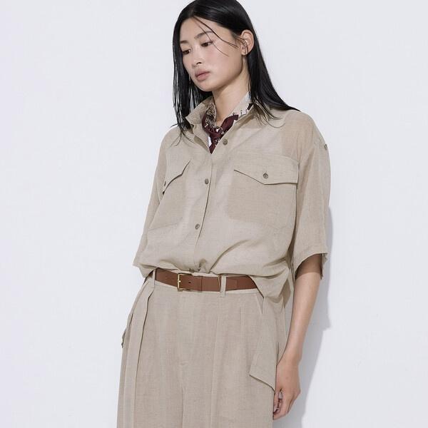 【セットアップ対応】【RE:撚】トリアセクールスラブ シャツ