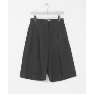 new basic　SILK LINEN HALF PANTS