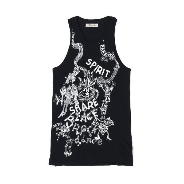 SHARE SPIRIT／シェアースピリット／Handwreting Tanktop