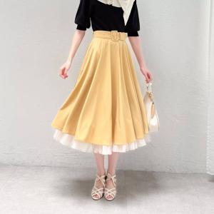 パニエサーキュラースカート 洗える/美シルエットの詳細画像1