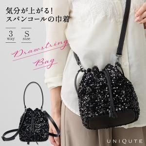 【スパンコール】Drawstring Bag-巾着バッグ(Sサイズ)