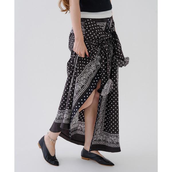 INDIA IS BEAUTIFUL ＆ ROSE BUD Printed Skirt