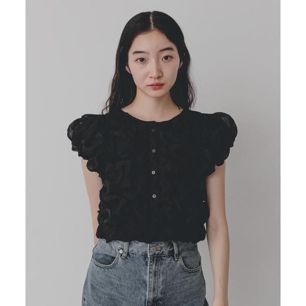 『WEB限定』クシュクシュパフスリーブトップス