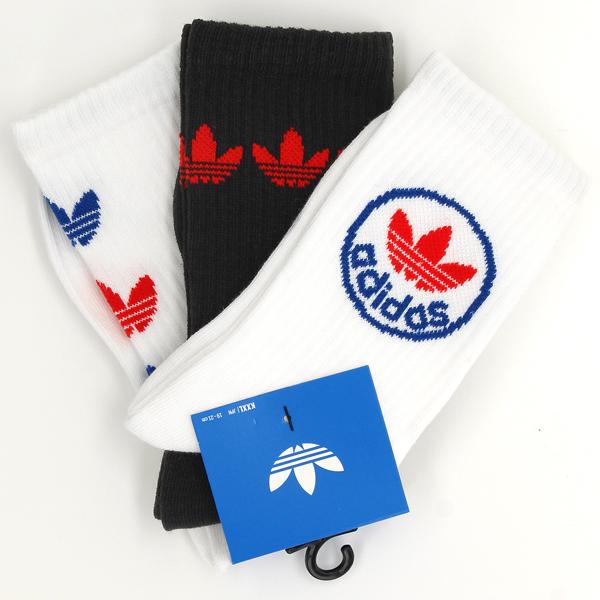 adidas Originals/TREFOILS CREW SOCK 3 PAIRS