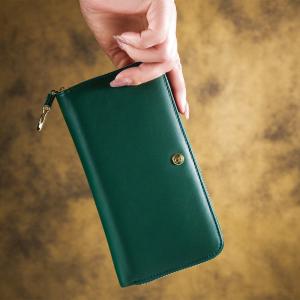 【BARCOS/バルコス】【馬革】GLウォレット ホースレザーコンパクト長財布＜カバロ ベルデ＞