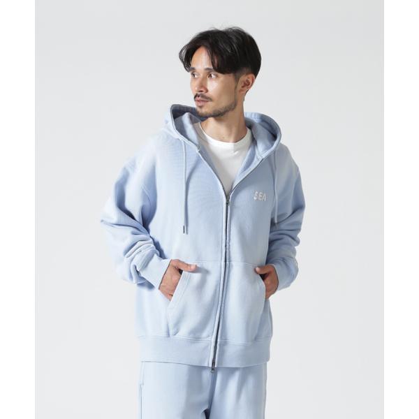 WIND AND SEA ／ SULFUR DYEING LOGO ZIP SWEATSHIRT