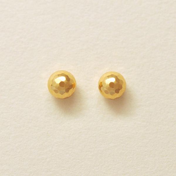 [ セカンドピアス] K18ミラーボールピアス( Φ4mm)