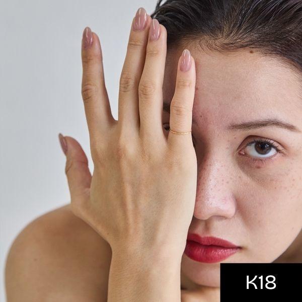 【シリーズ累計販売 1500点突破！】【K18】ベーシックスリムピンキーリング／good -luck