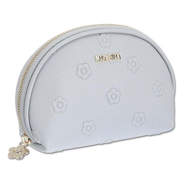 シンプルエンボスデイジーラウンドポーチ