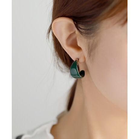 カラーカールピアス[M]