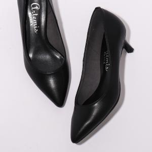 未使用【極美品】DIANA レースアップポインテッドトゥパンプス 25cm 黒 artemis by DIANA（アルテミス by ダイアナ） パンプス ポインテッド