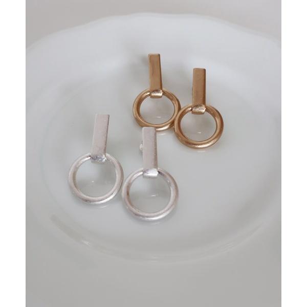 マットメタルイヤリング