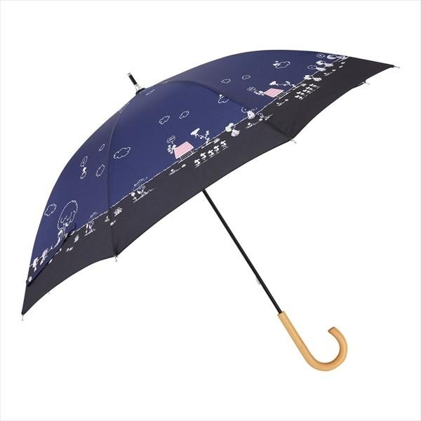 ピーナッツ(手開き式長傘/晴雨兼用/UVカット率＆遮光率99％以上/遮熱/撥水)