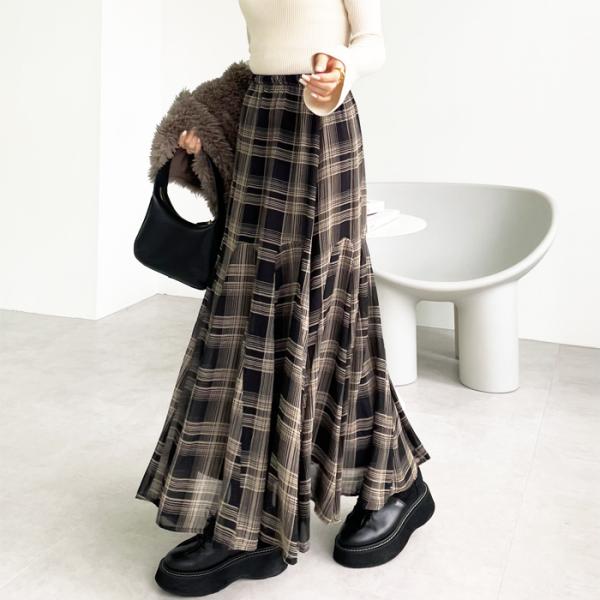 マーメイドフレアーロングスカート