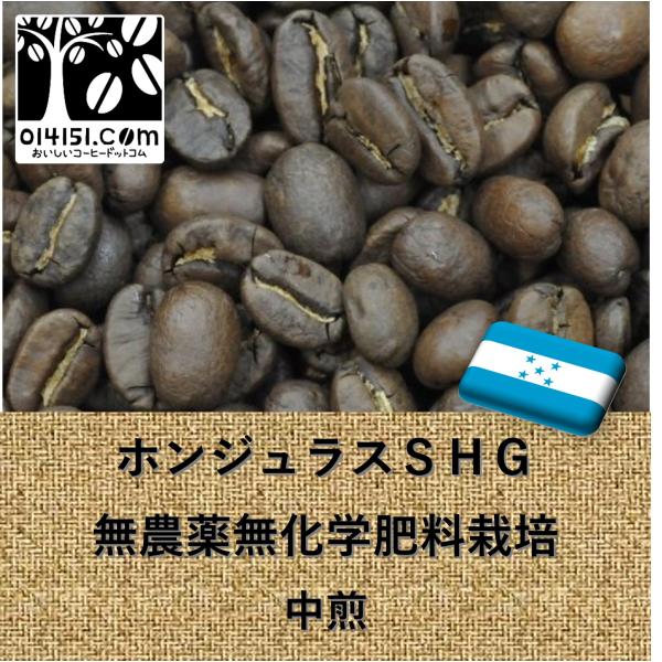 コーヒー豆 ホンジュラス SHG 無農薬無化学肥料栽培 500g 中挽 Qグレード マルカラ コーヒ...