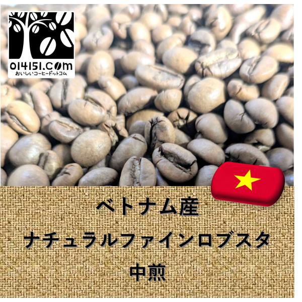 コーヒー豆 ベトナム産 ナチュラルファインロブスタ コーヒー 中煎 豆のまま 500g 珈琲豆 珈琲...