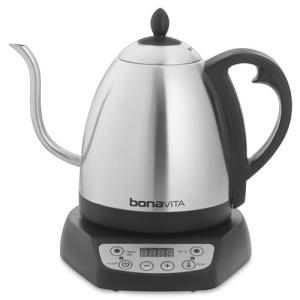 【日本仕様正規品】bonaVITA グースネック 電気湯沸ケトル 1L 29602-J｜0141coffee