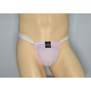 黒猫ニット　ボーダー103　ドットピンク　男性用下着　サポーターパンツ