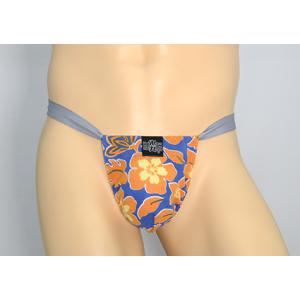 黒猫ニット　ハイビスカス　紫　男性用下着　サポーターパンツ