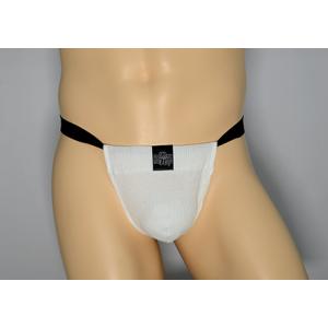 黒猫ニット　ワッフル　白　男性用下着　サポーターパンツ