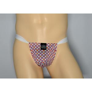 黒猫ニット　十字チェック　男性用下着　サポーターパンツ