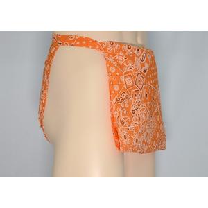 四谷越中　ペイズリー　オレンジ