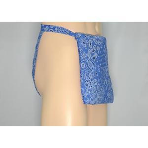 四谷越中　ペイズリー　ブルー