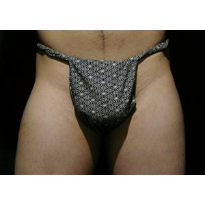 六尺　褌　麻の葉　紺　男性用下着　パンツ