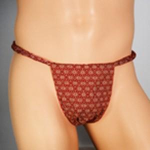 六尺　褌　麻の葉　赤　男性用下着　パンツ