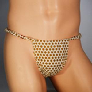 六尺　褌　籠目　黄土　男性用下着　パンツ