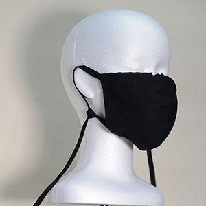 マスク　黒　洗える布製マスク｜020