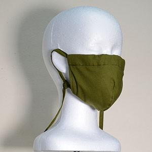 マスク　カーキ　洗える布製マスク