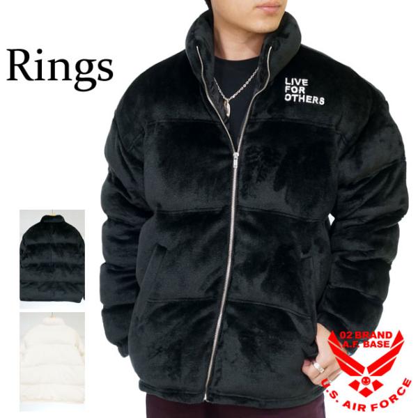 アウトレットセール!!リングス フェイクファー ブルゾンジャケット アウター オーバーサイズ ユニセ...