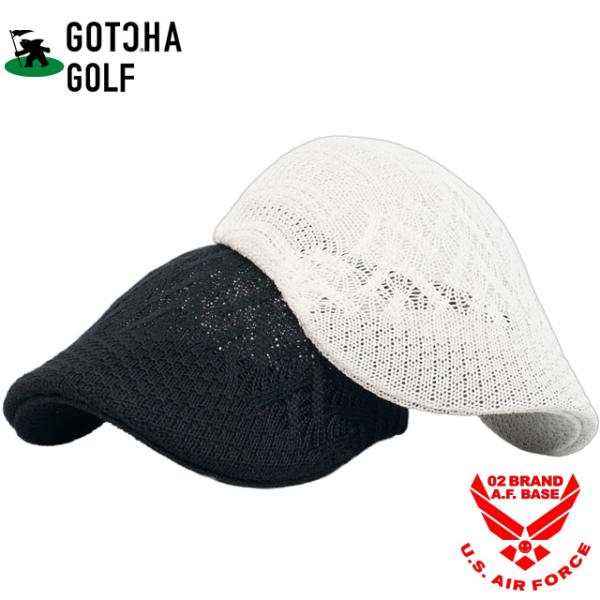 ガッチャゴルフ ビッグ 三つ編 ロゴ刺繍 サーモ ハンチング 帽子 ユニセックス 新作2025年モデ...