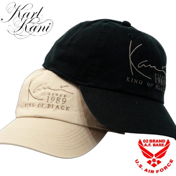 カールカナイ USロゴ刺繍 ワントーン ツイルキャップ 帽子 ユニセックス 新作2025年モデル K...