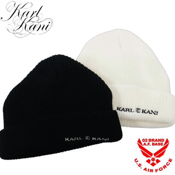 カールカナイ ロゴ刺繍 ビーニー ニットキャップ 帽子 ユニセックス 新作2026年モデル KARL...