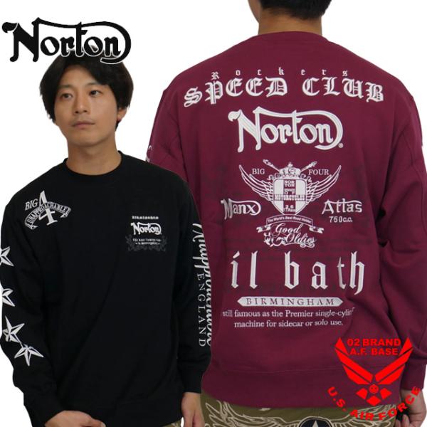 ノートン BIG4 MAXロゴ刺繍 スウェットトレーナー メンズ 新作2025年モデル NORTON...