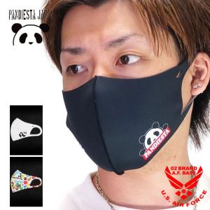 パンディエスタ 冷感マスク パンダ 立体型 2枚SET 接触冷感 吸水速乾 抗菌防臭加工 メンズ レディース PANDIESTA 520571