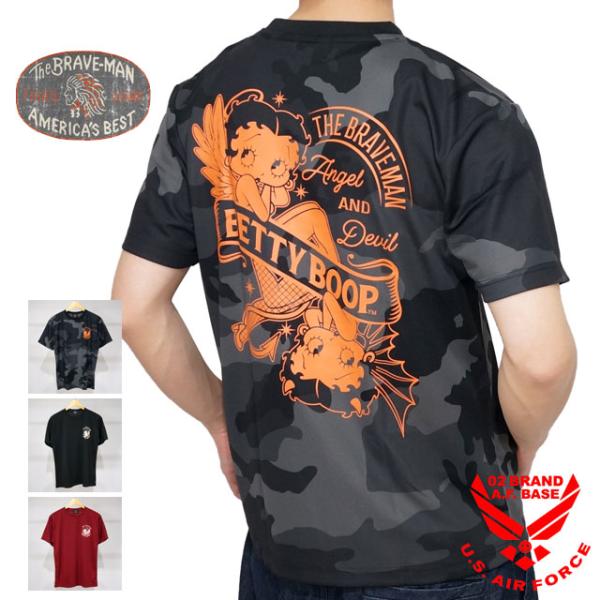 ブレイブマン ベティブープコラボ デビルエンジェルベティー ドライ 半袖Tシャツ メンズ 新作202...